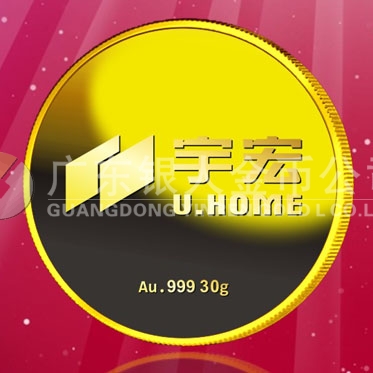 2016年8月　深圳定制　深圳宇宏集團(tuán)定做金章、純金紀(jì)念章
