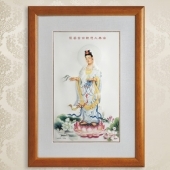 南海觀音菩薩純銀銀畫定做批發(fā)零售個性定制純銀銀畫