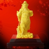 關(guān)公電鑄沙金擺件定制、千足鑄金擺件定做