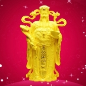純金財(cái)神擺件定制、絨沙金財(cái)神工藝品擺件定做批發(fā)