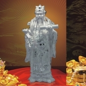 祿星純銀擺件、純銀祿星降臨、祿星純銀工藝品擺件