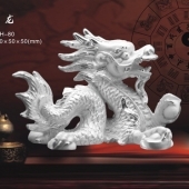 十二生肖龍純銀紀念品、屬龍生肖純銀擺件