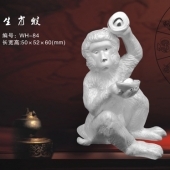 純銀生肖猴擺件、十二生肖猴純銀擺件生產加工