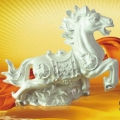 金錢馬純銀禮品加工定制、設(shè)計(jì)制作純銀工藝品