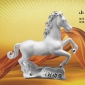 馬到成功純銀擺件禮品定做、定制純銀禮品制作