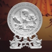 年年有余純銀盤定制、定做純銀盤、銀盤制作