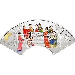 中國(guó)古典文學(xué)名著——《紅樓夢(mèng)》彩色金銀紀(jì)念幣（第二組）5盎司彩色銀質(zhì)紀(jì)念幣