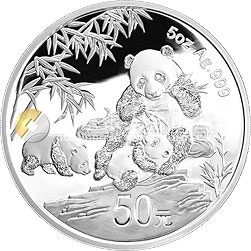 中國(guó)熊貓金幣發(fā)行30周年金銀紀(jì)念幣5盎司圓形銀質(zhì)紀(jì)念幣