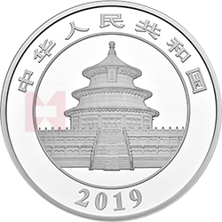 2019版熊貓金銀紀念幣1公斤圓形銀質(zhì)紀念幣