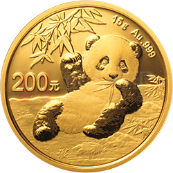 2020版熊貓金銀紀(jì)念幣15克圓形金質(zhì)紀(jì)念幣
