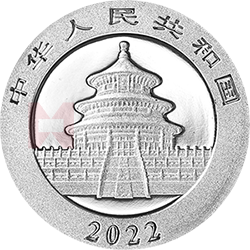 2022版熊貓貴金屬紀念幣1克圓形鉑質(zhì)紀念幣